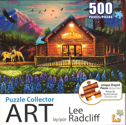 Puzzle Collector Art 500 Piece Puzzle - Cosy Cabin