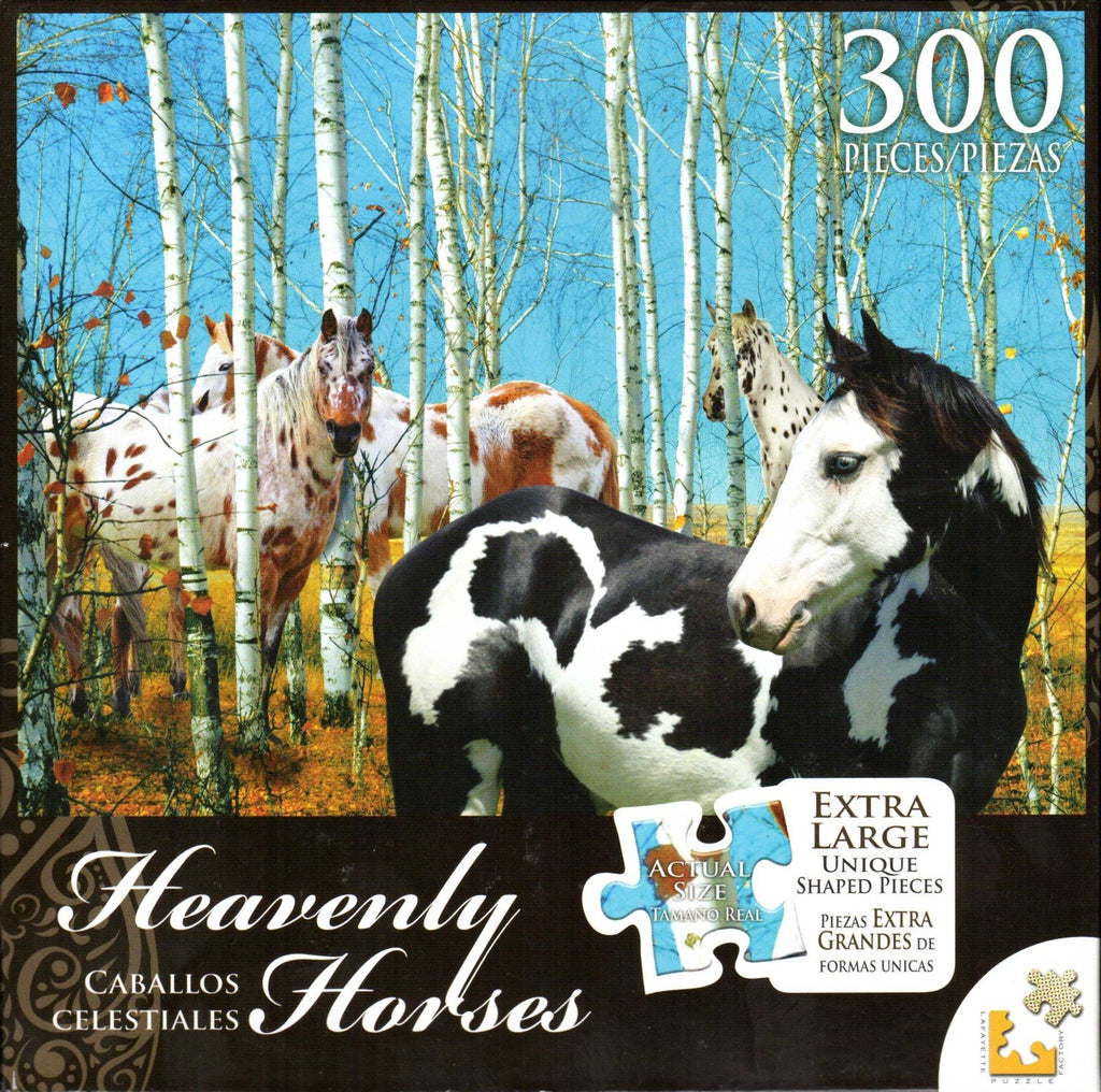 Heavenly Horses 300 Piece Puzzle - Birch Grove