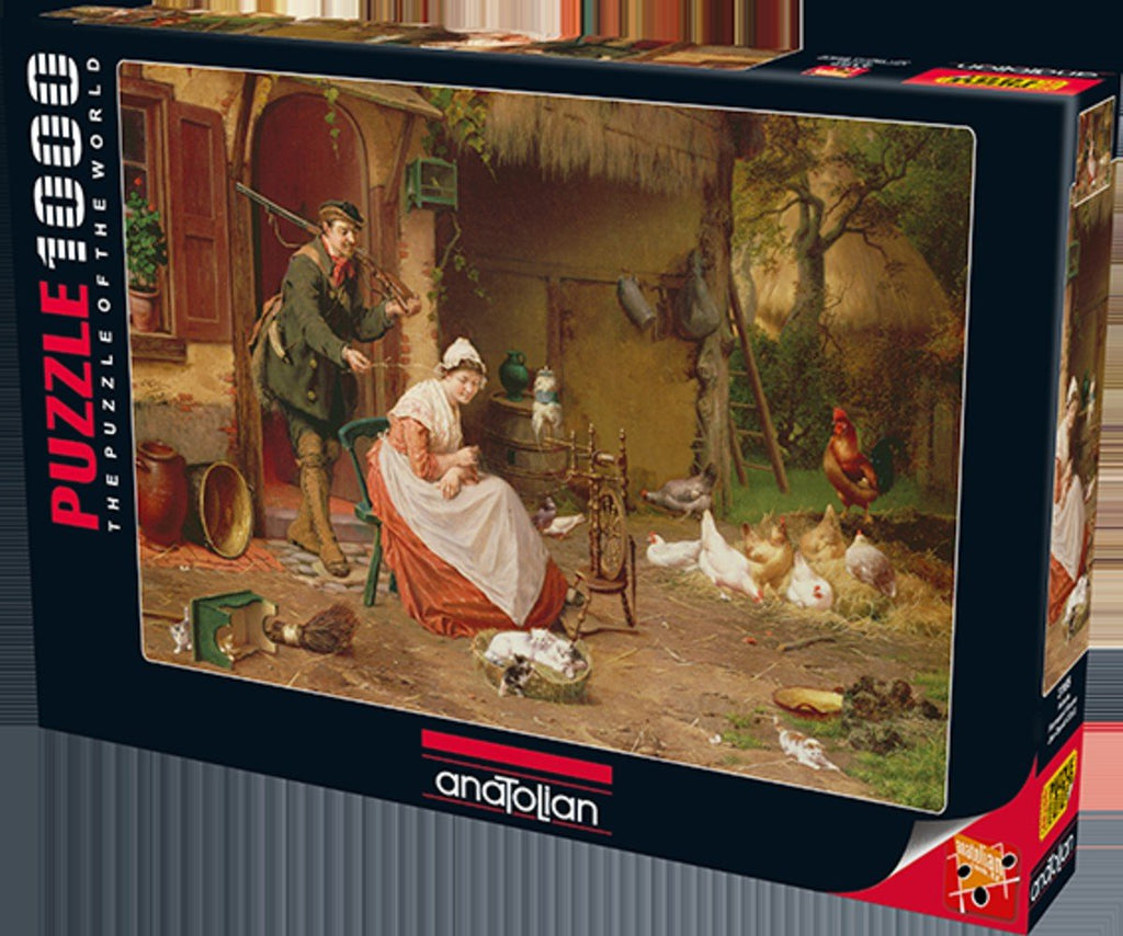 Anatolian Puzzle 1000 Piece - Farmyard Scene