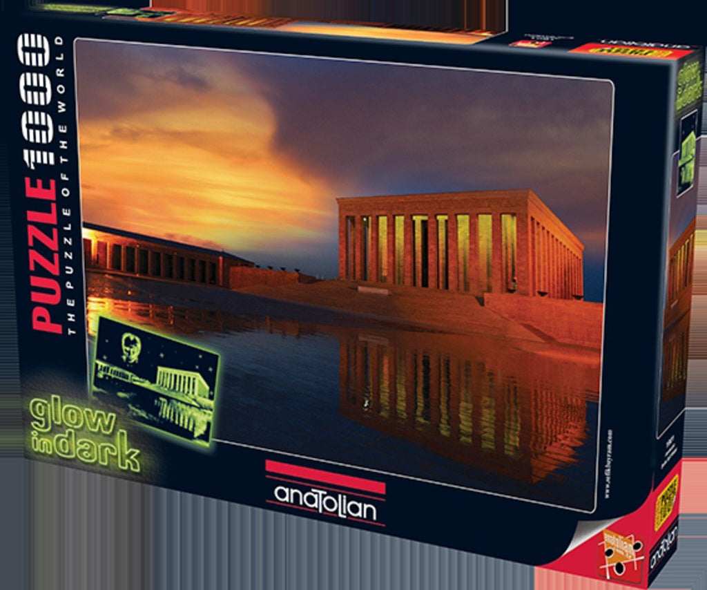 Anatolian Puzzle 1000 Piece Glow in Dark - An?tkabir Neon