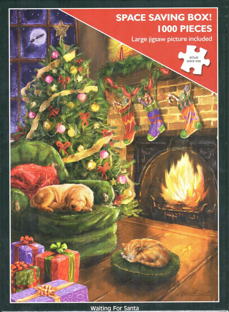 Otter House 1000 Piece Puzzle - Waiting For Santa