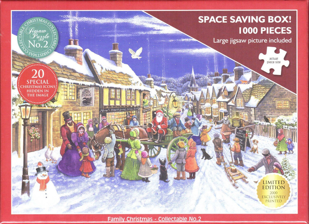 Otter House 1000 Piece Puzzle - Family Christmas - Collectable No.2