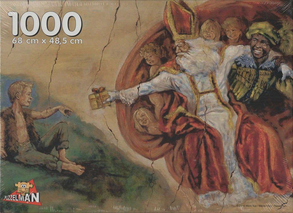 Puzzleman 1000 Piece Puzzle - Saint Nicholas With the Children by Marko Heijl