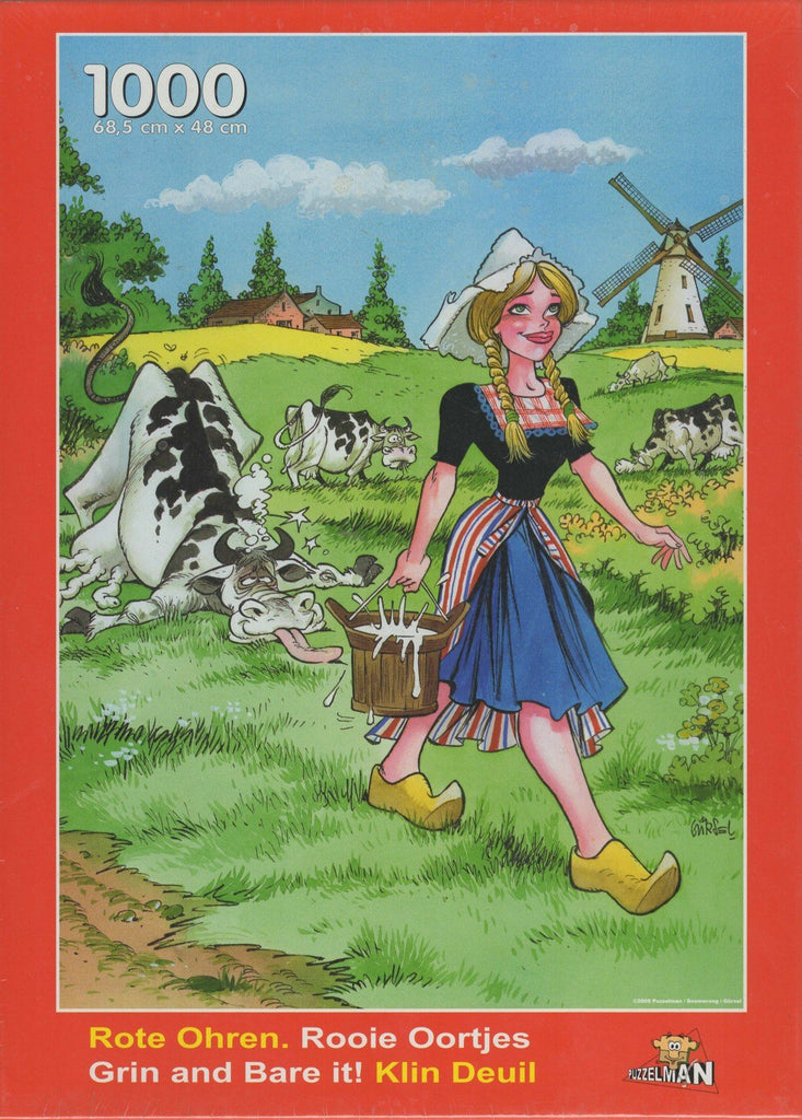Puzzleman 1000 Piece Puzzle - Grin and Bare it!: Milkmaid