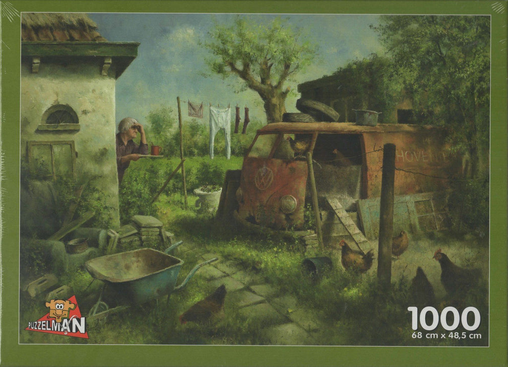Puzzleman 1000 Piece Puzzle - Henhouse By Marius van Dokkum