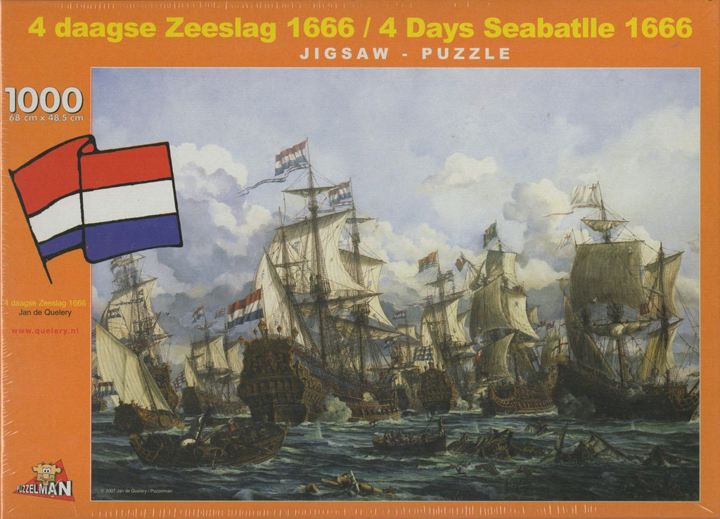 Puzzleman 1000 Piece Puzzle - 4 Days Seabatttle 1666 By Jan de Quelery