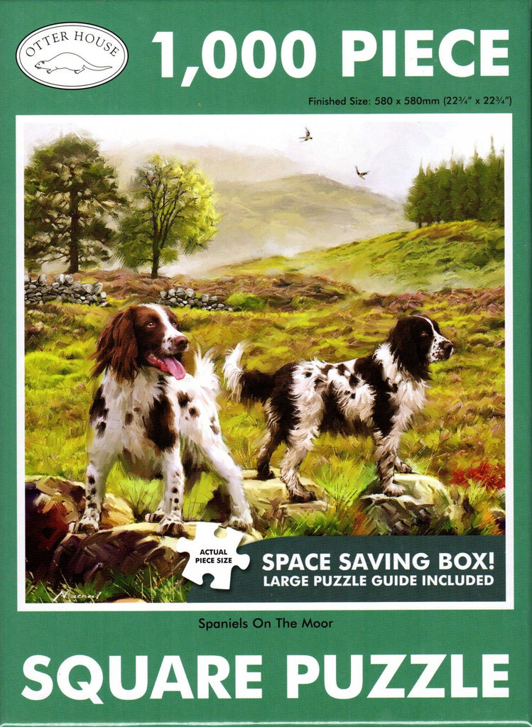 Otter House 1000 Piece Puzzle - Spaniels On The Moor