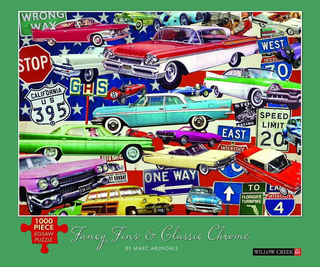 Fancy Fins & Classic Chrome 1000 Piece Puzzle