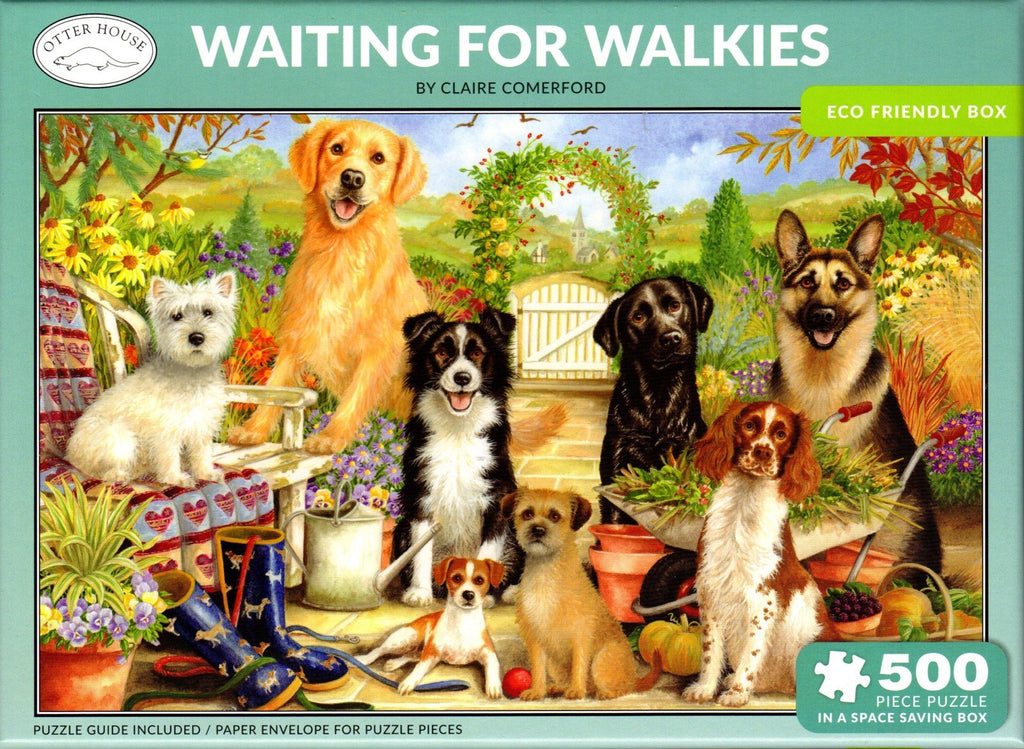 Otter House 500 Piece Puzzle - Waiting for Walkies