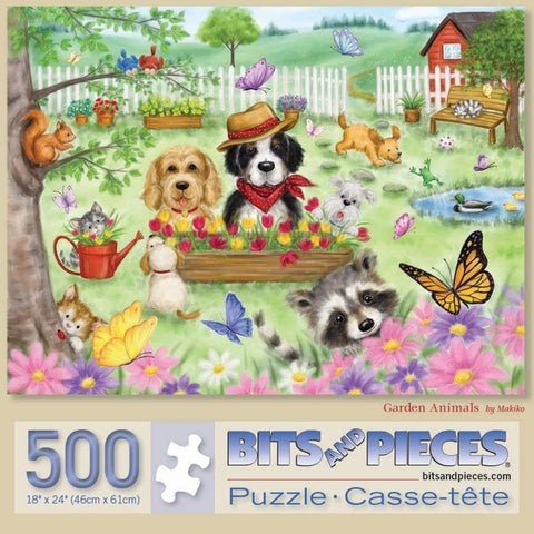 Garden Animals by Makiko 500 Piece Puzzle