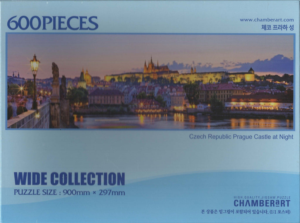 Czech Republic Prague Castle At Night 600 Piece Puzzle