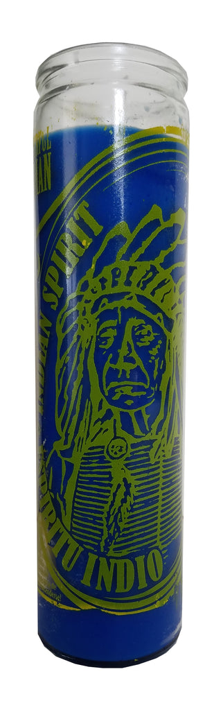 Indian Spirit (Espiritu Indio) Blue Candle
