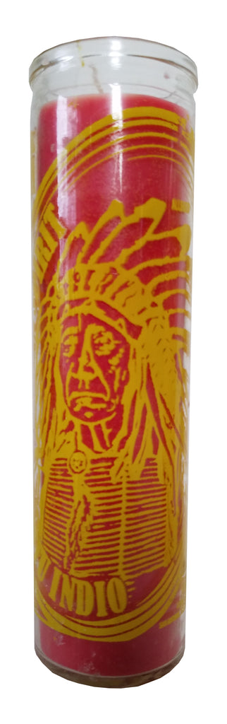 Indian Spirit (Espiritu Indio) Red Pillar Candle