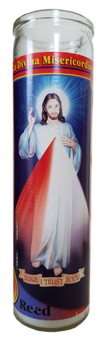 Divine Mercy Pillar Devotional Candle