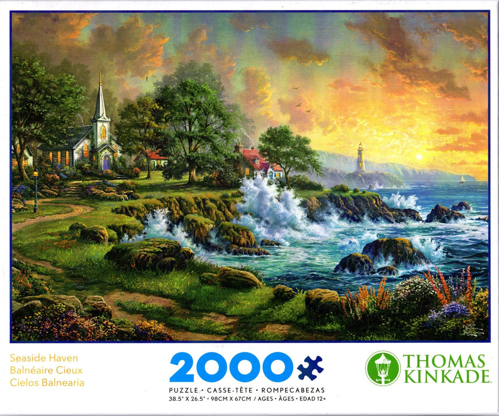 Seaside Haven Jigsaw 2000 Piece Puzzle By Thomas Kinkade