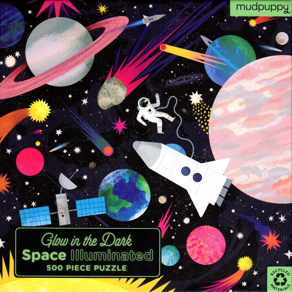 Space Illuminated Glow in The Dark 500 Piece Puzzle