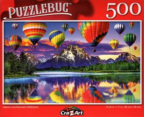 Puzzlebug 500 - Balloon and Mountain Reflections