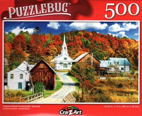 Puzzlebug 500 - Autumn Rural Countryside Vermont