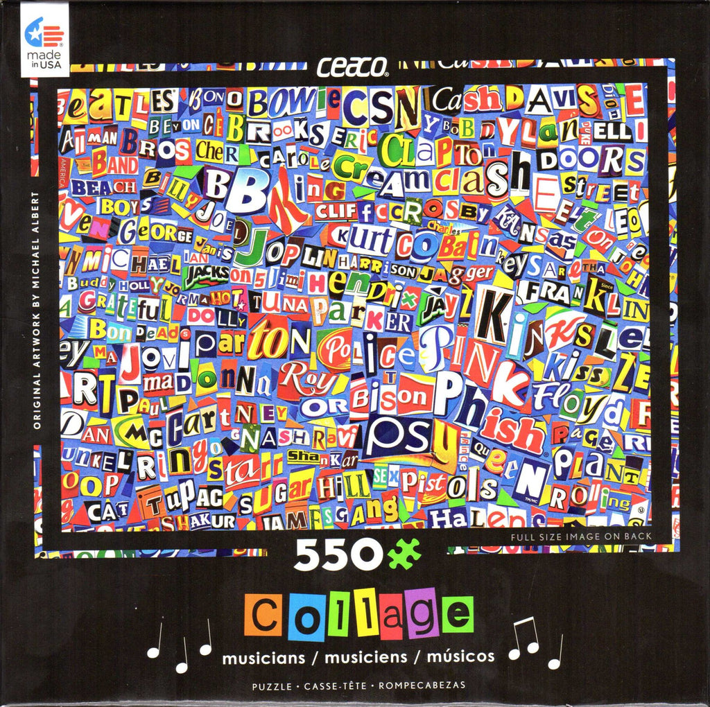 Musicians Collage 550 Piece Puzzle
