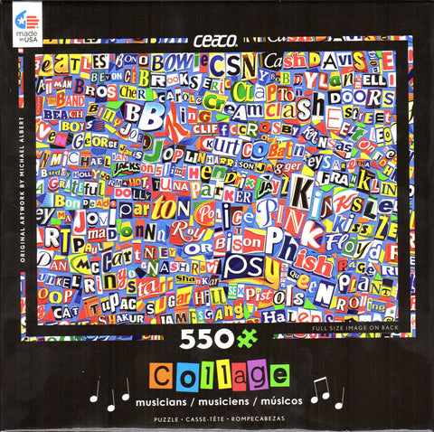Musicians Collage 550 Piece Puzzle