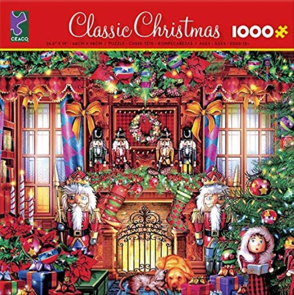 Classic Christmas - Festive Fireplace 1000 Piece Puzzle