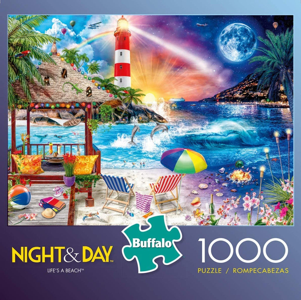 Night & Day - Life's a Beach 1000 Piece Puzzle