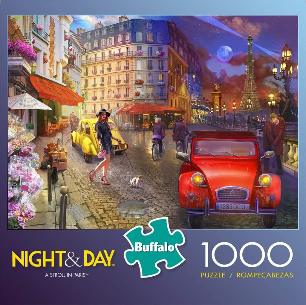 Night & Day - A Stroll in Paris 1000 Piece Puzzle