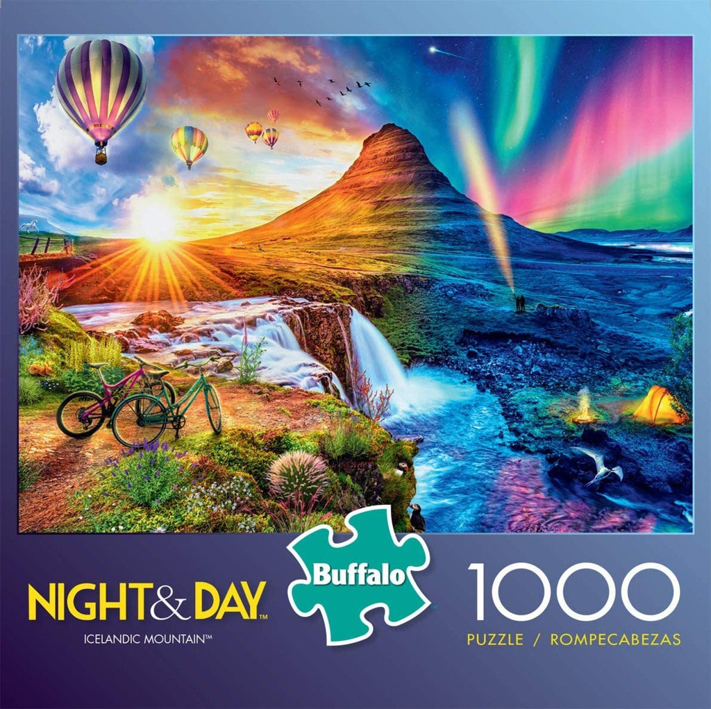 Night & Day - Icelandic Mountain 1000 Piece Puzzle
