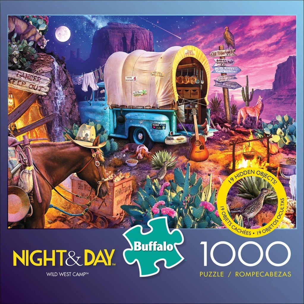 Night & Day - Wild West Camp 1000 Piece Puzzle