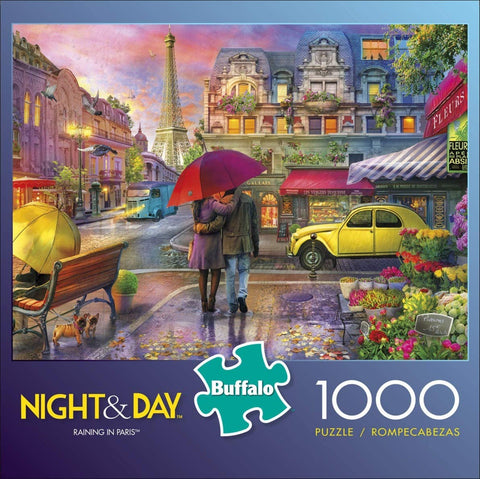 Night & Day - Raining in Paris 1000 Piece Puzzle