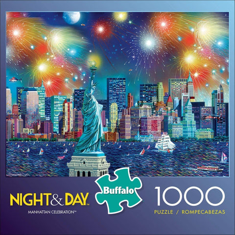 Night & Day - Manhattan Celebration 1000 Piece Puzzle