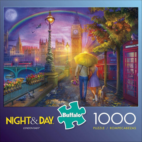 Night & Day - London Rain 1000 Piece Puzzle