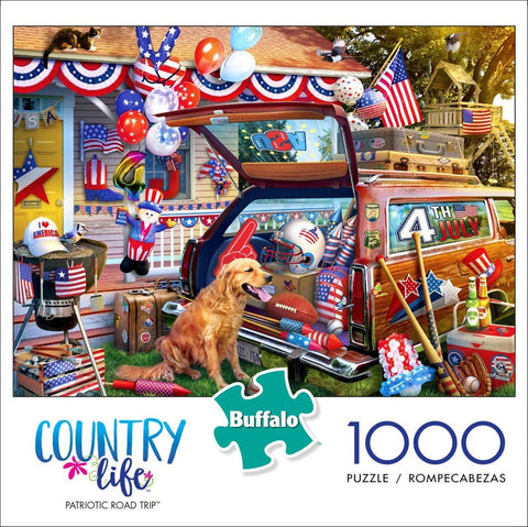 Patriotic Road Trip 1000 Piece Puzzle