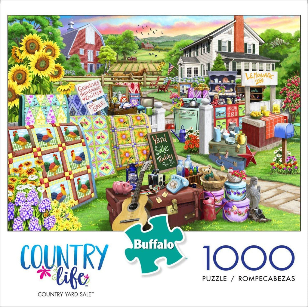 Country Yard Sale 1000 Piece Puzzle