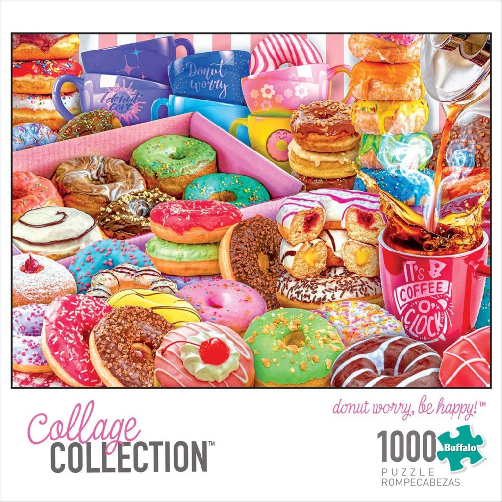 Donut Worry Be Happy! 1000 Piece Puzzle
