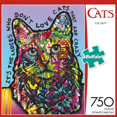 Cat Lady 750 Piece Puzzle