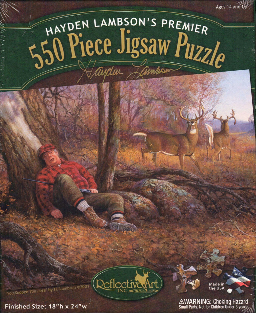 You Snooze You Lose 550 Piece Puzzle