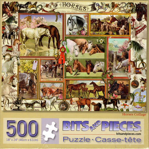 Horses Collage 500 Piece Puzzle