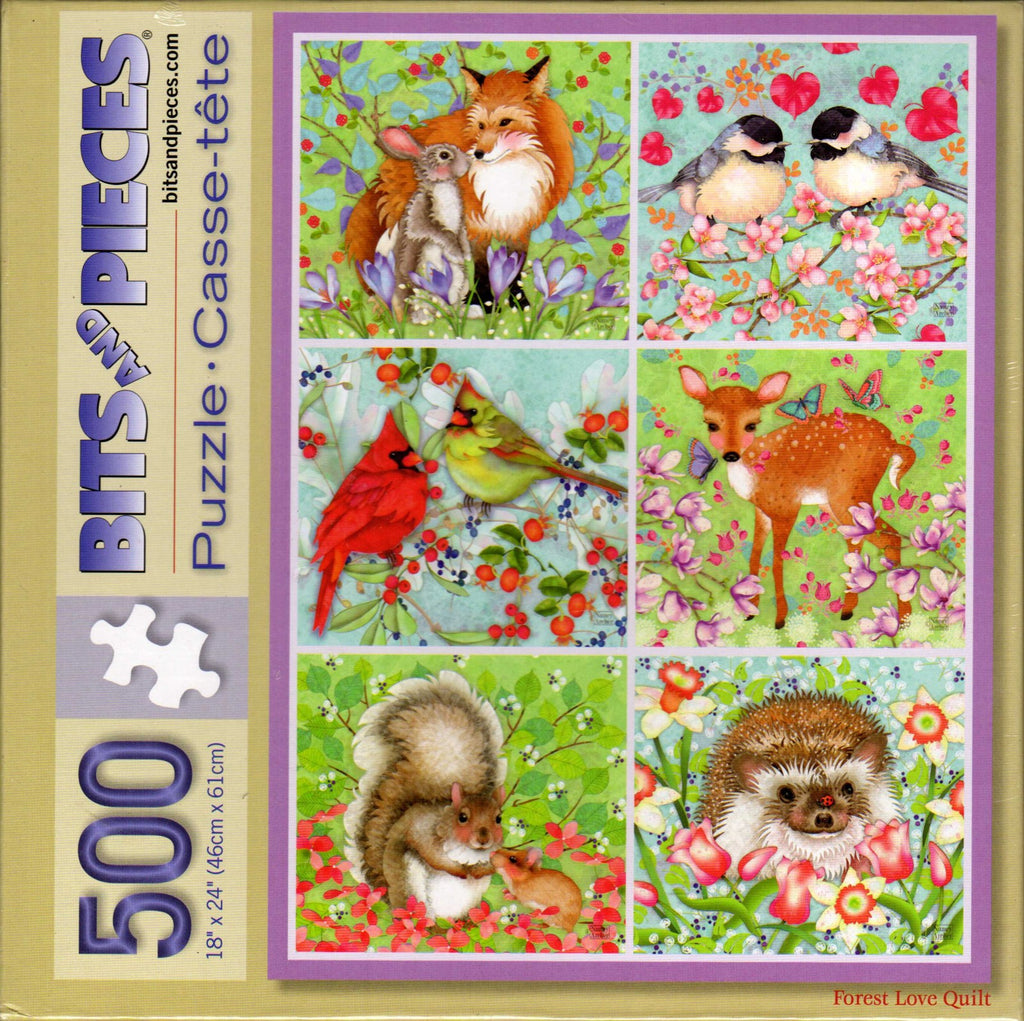 Forest Love Quilt 500 Piece Puzzle