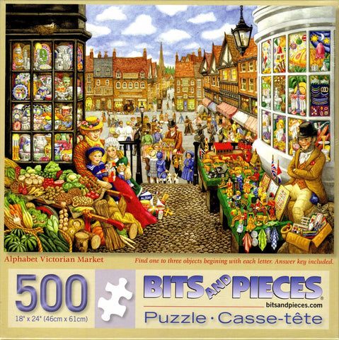 Alphabet Victorian Market 500 Piece Puzzle