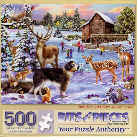 Snow Day, Let's Play! by Mary Thompson 500 Piece Puzzle