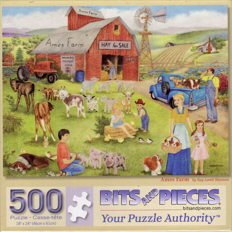 Ames Farm by Kay Lamb Shannon 500 Piece Puzzle