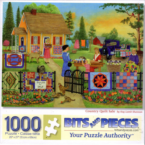 Country Quilt Sale 1000 Piece Puzzle