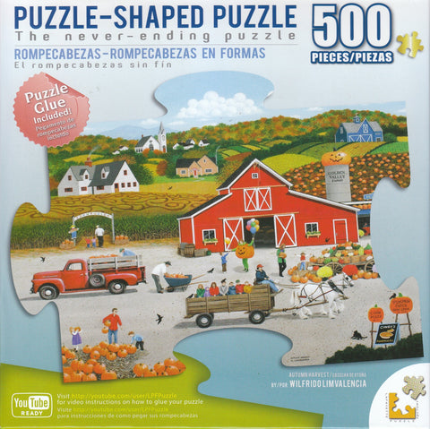 Autumn Harvest 500 Piece Shaped Puzzle