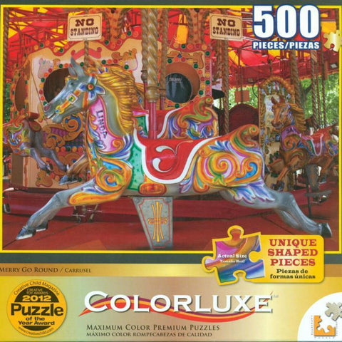Colorluxe 500 Piece Puzzle - Merry Go Round