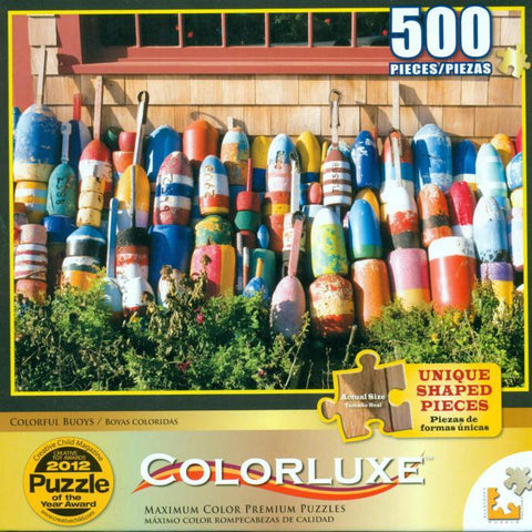 Colorluxe 500 Piece Puzzle - Colorful Buoys