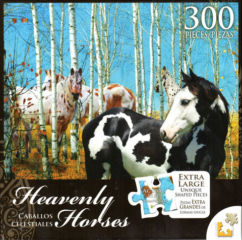 Heavenly Horses 300 Piece Puzzle - Birch Grove
