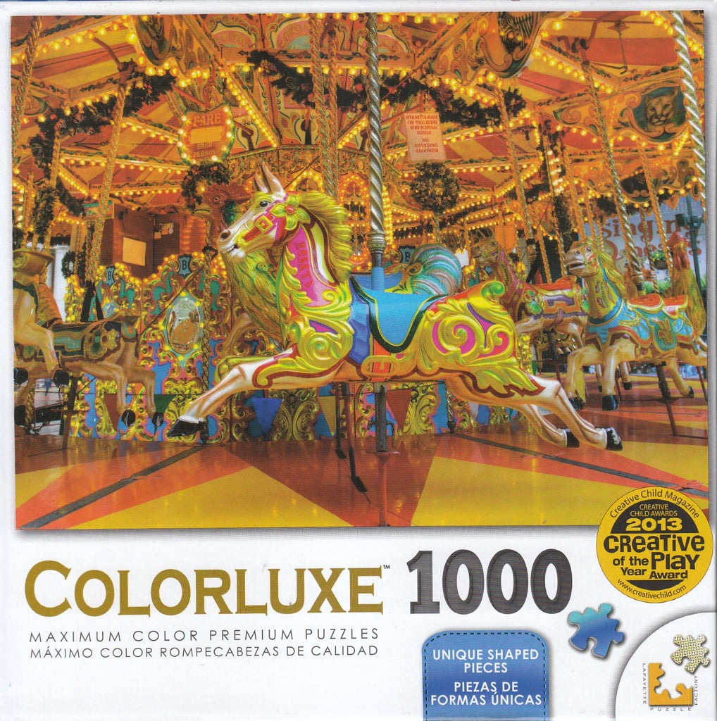 Colorluxe 1000 Piece Puzzle - Colorful Carousel