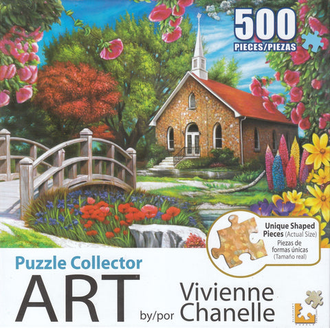 Puzzle Collector Art 500 Piece Puzzle - Serenity Church