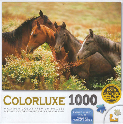 Colorluxe 1000 Piece Puzzle - Arabian Colts In The Meadow